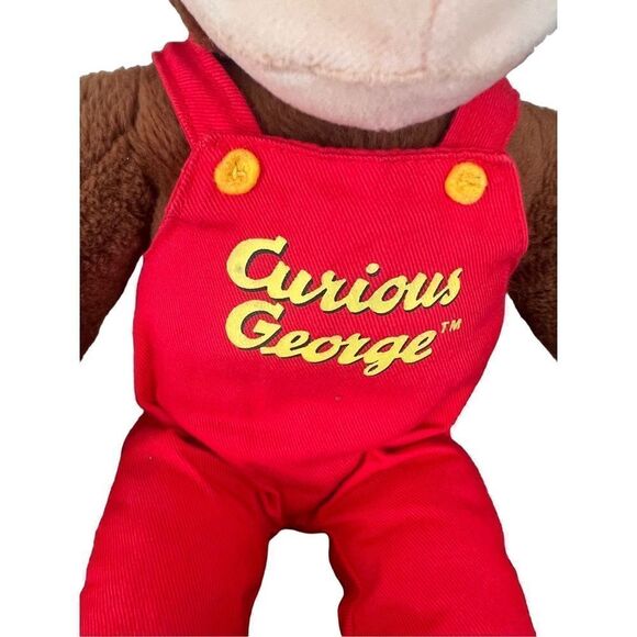 Curious George Plush in Red overall Stuffed Animal 12” - Picture 4 of 6